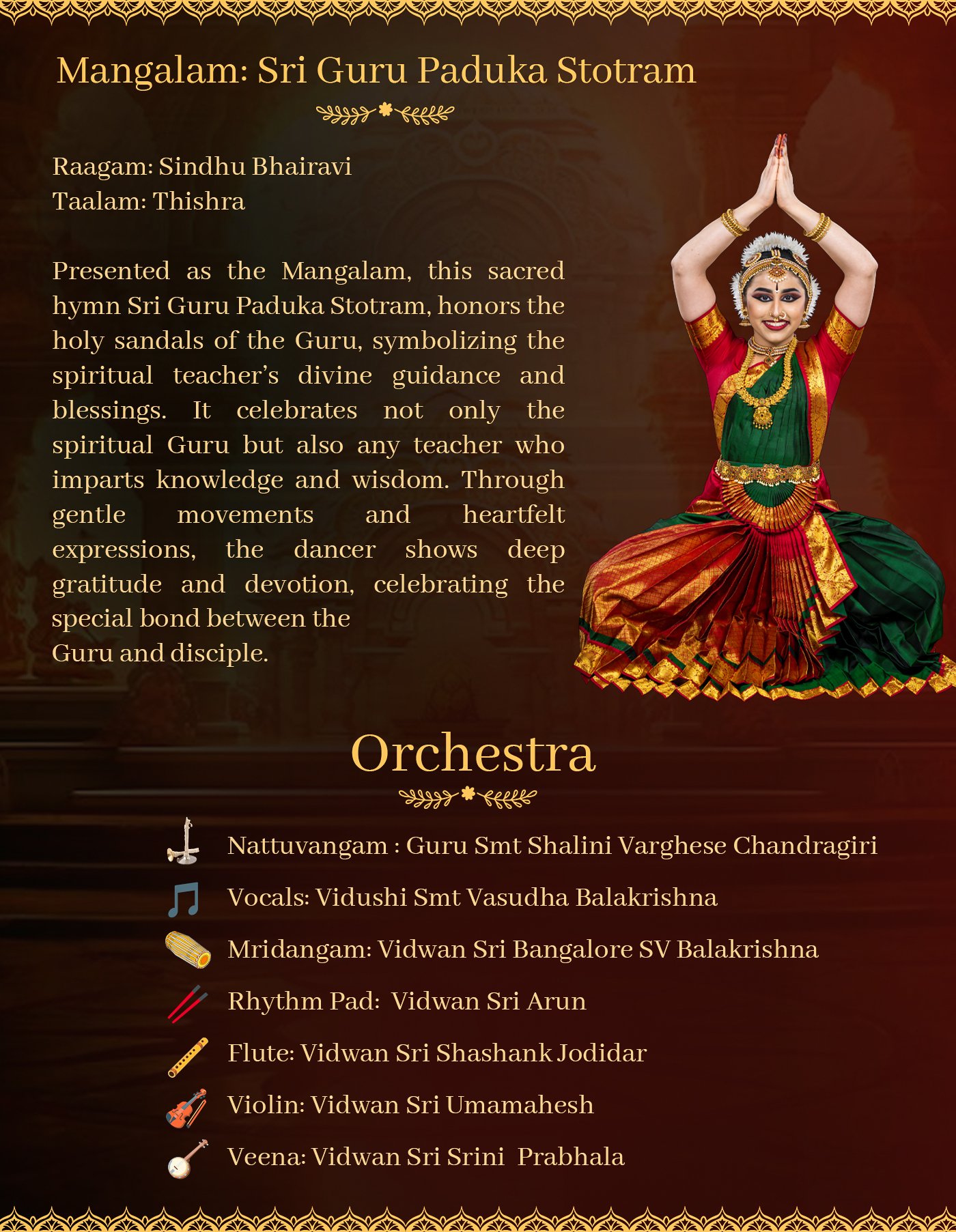 Nishita Nadig Bharatnatyam Arangetram Brochure Image 7