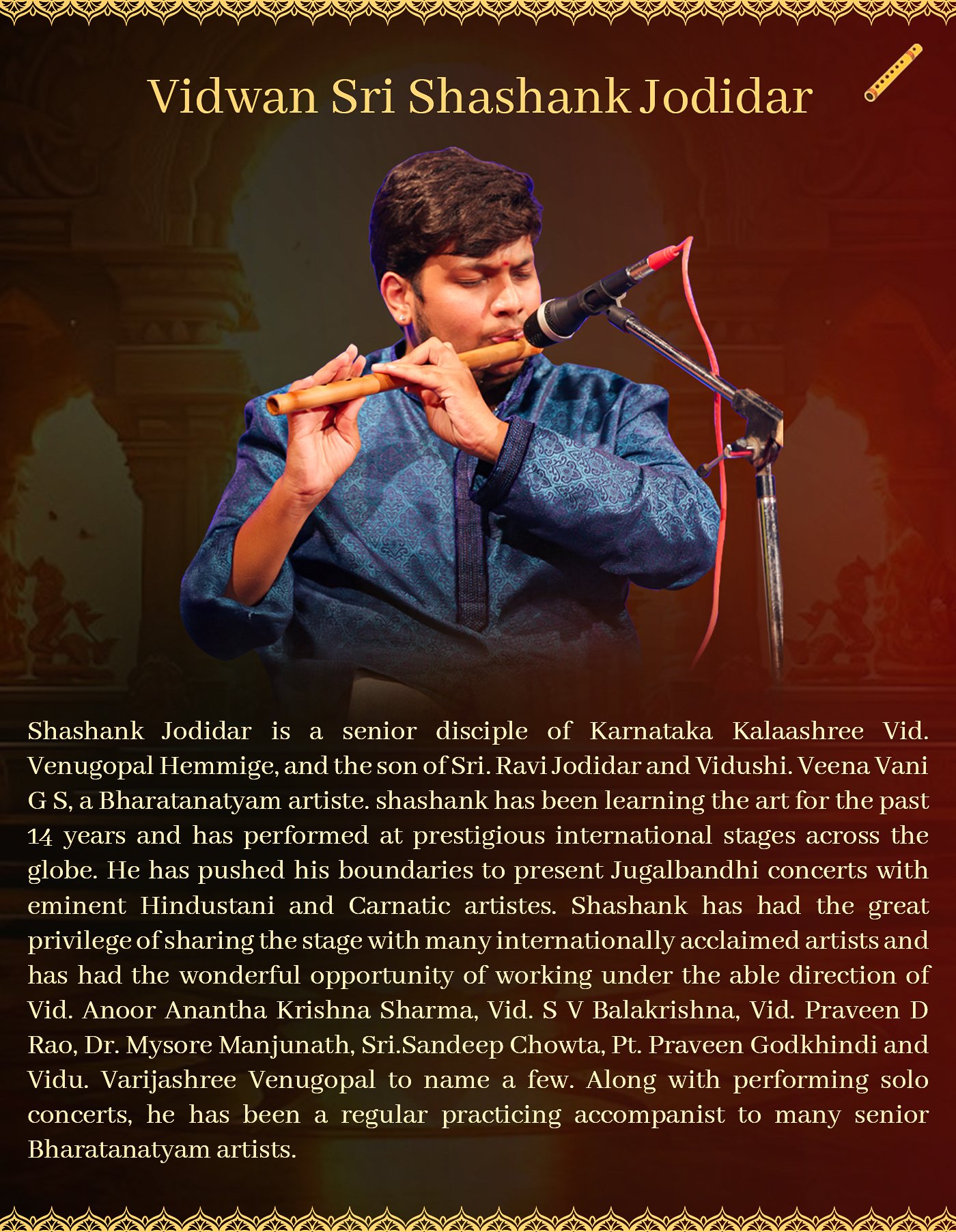 Nishita Nadig Bharatnatyam Arangetram Orchestra Image 4