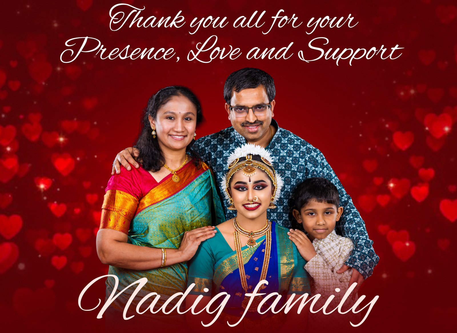 Nishita Nadig Bharatnatyam Arangetram Family